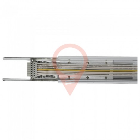 S Line Follow Trunking Rail 8 Wires White 