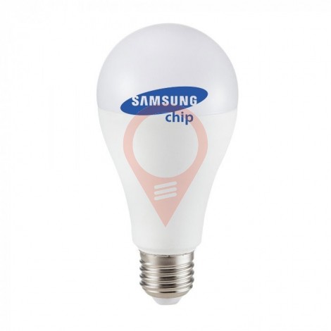 LED Bulb - SAMSUNG CHIP 8.5W E27 A++ A60 Plastic Warm White