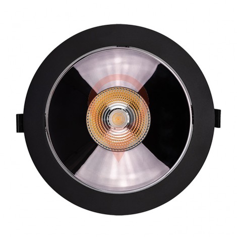 LED Downlight SAMSUNG Chip 30W COB Reflector Black 3000K