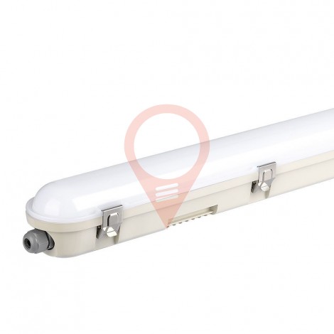 LED Waterproof Fitting SAMSUNG Chip 120cm 36W Sensor Milky Cover SS Clips 6500K