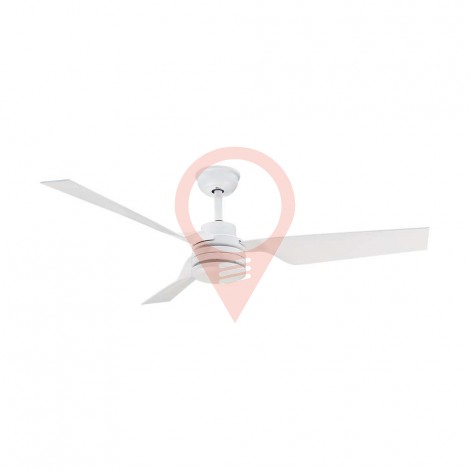 65W LED Ceiling Fan RF Control 3 White Blades AC Motor