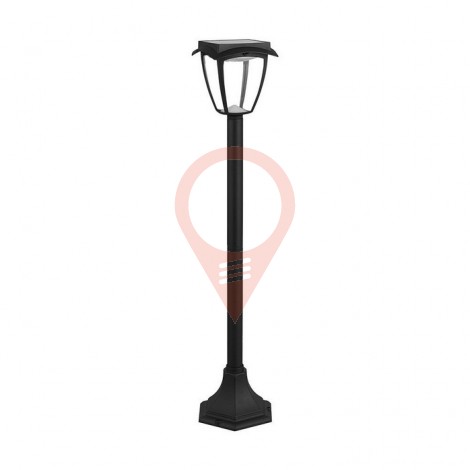 2W LED Solar Stand Lamp Black Body 3in1 IP44