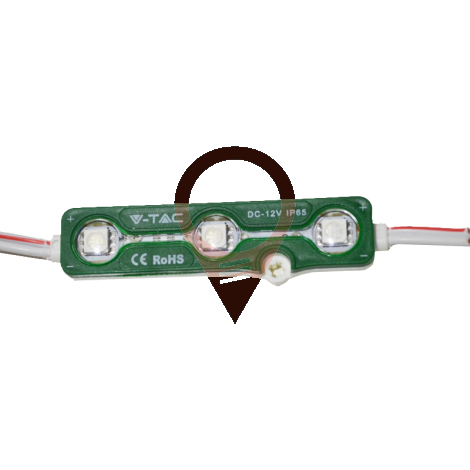 LED Module 3SMD Chips SMD 5050 IP67 Green