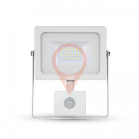 20W LED Sensor Floodlight White body SMD, Warm White