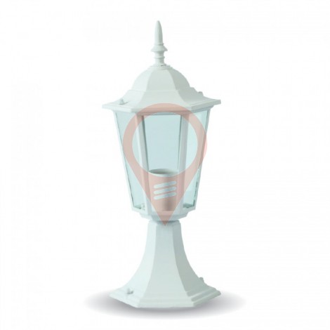 Garden Stand Lamp E27 30cm Matt White