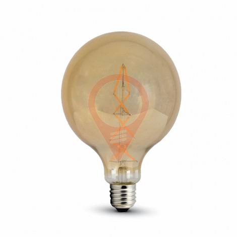 LED Bulb 8W Filament E27 G125 Amber Warm White