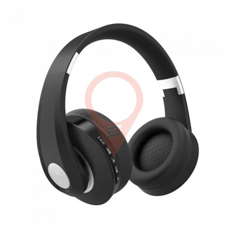 Bluetooth Wireless Headphone Adjustable Head 500mAh Black W/BAG