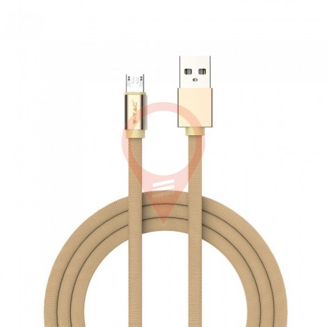 1m. Micro USB Cable Gold - Ruby Series