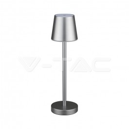 3W LED Table Lamp Rechargeable Touch Dimmable Grey Body 3000K
