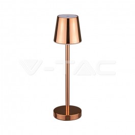 3W LED Table Lamp Rechargeable Touch Dimmable Gold Body 3000K