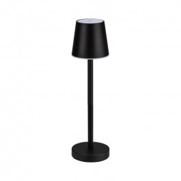 3W LED Table Lamp Rechargeable Touch Dimmable Black Body 3000K