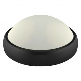 12W Dome Light Full Oval Black Body Waterproof Warm White