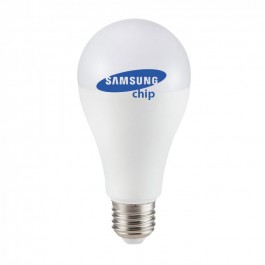 LED Bulb - SAMSUNG CHIP 17W E27 A65 Plastic Natural White