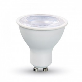 LED Spotlight - 8W GU10 White Plastic, Natural White