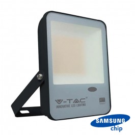 50W LED Sensor Day Light Floodlight SAMSUNG Chip 100  lm/W Black Body 3000K