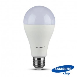 LED Bulb SAMSUNG Chip 17W E27 A65 Plastic 3000K Dimmable