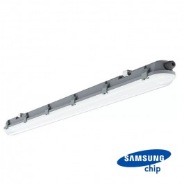 LED Waterproof Fitting M-SERIES 1500mm 48W 4000K Milky Cover 120LM/W