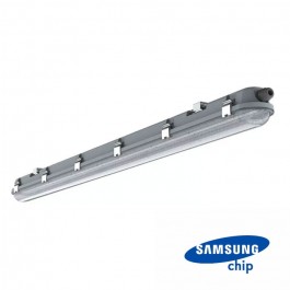 LED Waterproof Fitting M-Series 1200mm 36W 6400K Transperant SS Clip 120 lm/W