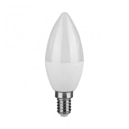 LED Bulb - SAMSUNG CHIP 7W E14 Plastic Candle 6500K