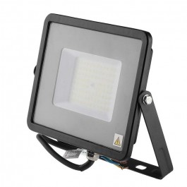 50W LED Floodlight SMD SAMSUNG Chip Slim Black Body 6500K 