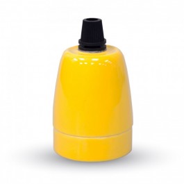Porcelan Lamp Holder Fitting Yellow