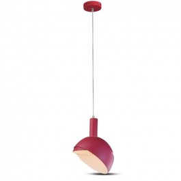Plastic Pendant Lamp Holder E14 With Slide Aluminum Shade Pink