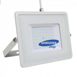 50W LED Floodlight SMD SAMSUNG Chip White Body 6400K