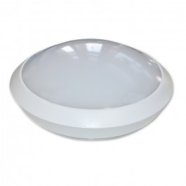 12W LED Full Round Ceiling Lamp Sensor White Body Waterproof White
