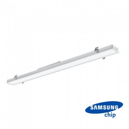 LED Linear Light SAMSUNG Chip - 40W Recessed Silver Body 6000K