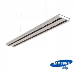 LED Linear Light SAMSUNG Chip - 60W Hanging Linkable Silver Body 4000K