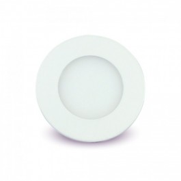 3W LED Premium Panel Downlight - Round, White
