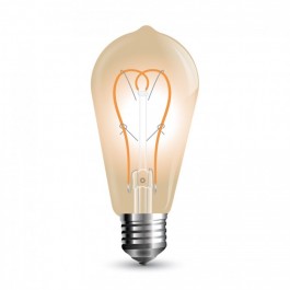 Filament LED Bulb - 5W ST64 E27 Amber Warm White