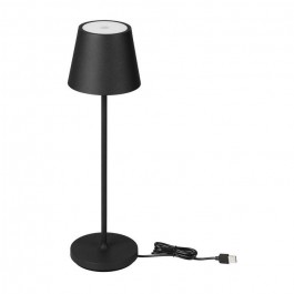 2W LED Table Lamp (4400mA Battery) IP54 Black Body 3000K
