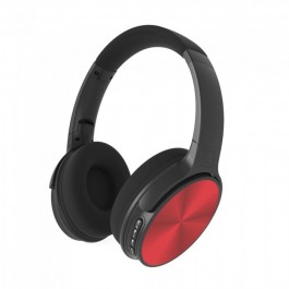 Bluetooth Wireless Headphone Rotable Head 500mAh Red W/BAG