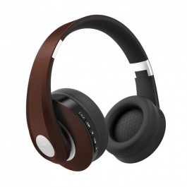 Bluetooth Wireless Headphone Adjustable Head 500mAh Brown W/BAG