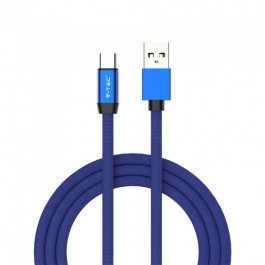 1m. Type C USB Cable Blue - Ruby Series