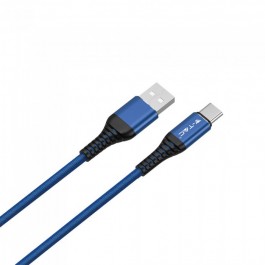 1m. Type C USB Cable Blue - Gold Series