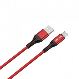 1m. Type C USB Cable Red - Gold Series