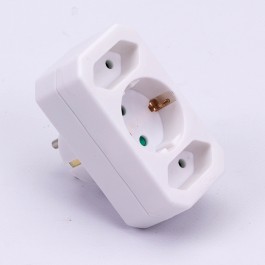 Adapter 2 x 2.5A 1 x 16A White 