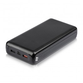 30000 mAh Jumbo Power Bank Dual USB Black