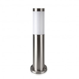 E27 Bollard Lamp 45cm Stainless Steel Body Satin Nickel IP44