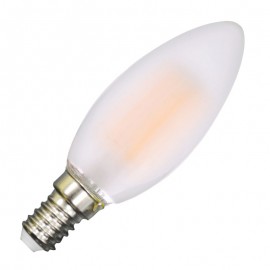 LED Bulb - 4W Filament E14 Frost Cover Candle Warm White