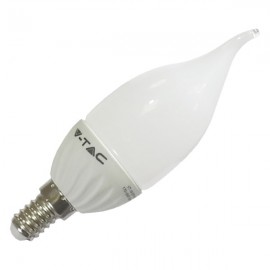 LED Bulb - 4W E14 Candle Flame White