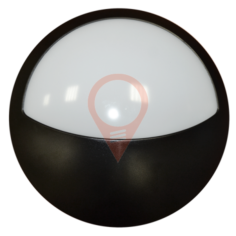 12W Plafoniera LED - Semi-rotunda, Alb Natural