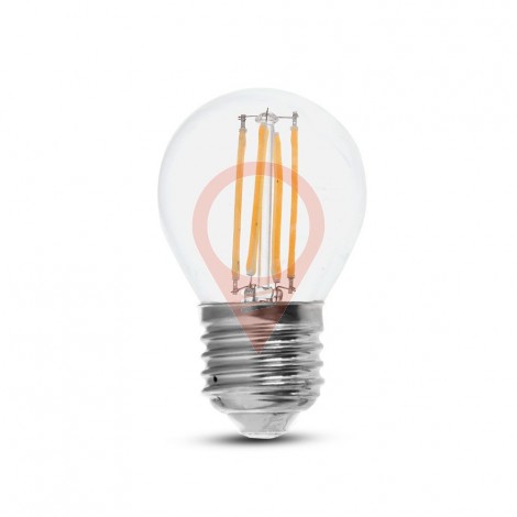 LED Bulb 6W Filament E27 G45 Clear Cover 2700K 130lm/W