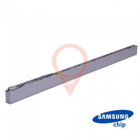 LED Linear Light SAMSUNG Chip - 40W Hanging Suspension Silver Body 6000K