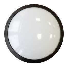 12W Aplica LED Dome Negru Corp - ovala, 4500K