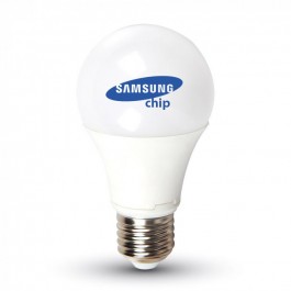 Bec LED Samsung chip -  9W E27 A58 Pplastic Alb Cald 