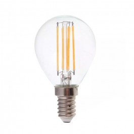 LED Bulb 6W Filament E14 P45 Clear Cover 4000K 130lm/W