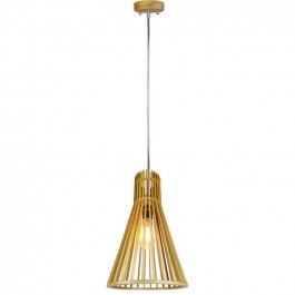 Wooden Pendant Light Small Cone D250 x H450mm